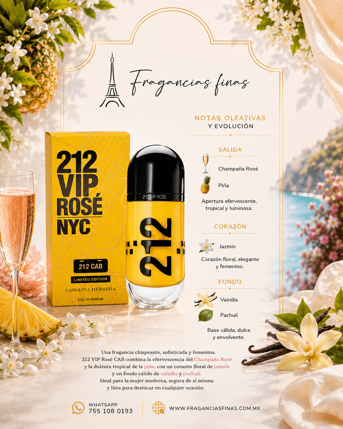 212 VIP ROSE CAB